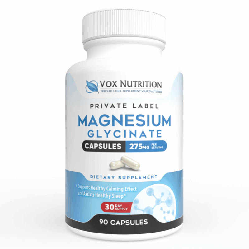 private label magnesium glycinate vitamin supplement