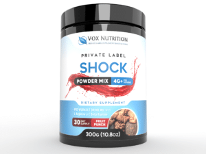 private label pre workout sports nutrition supplement pre-shock