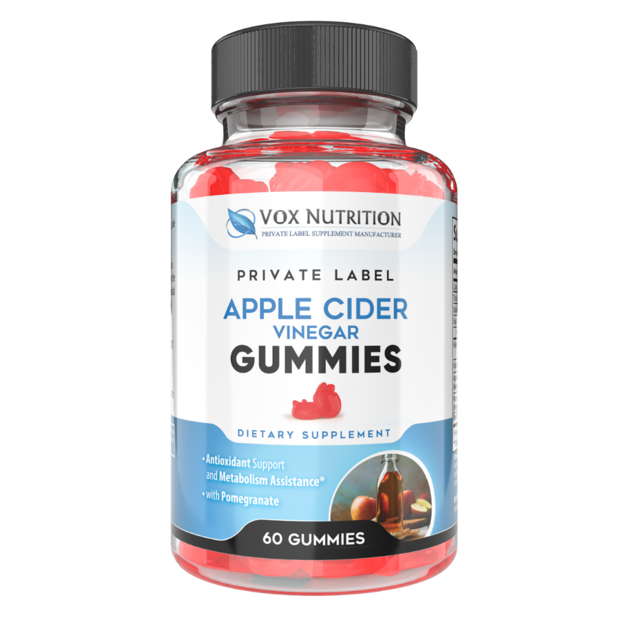 private label apple cider vinegar vitamin gummy supplement