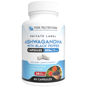 private label ashwagandha herbal vitamin supplement