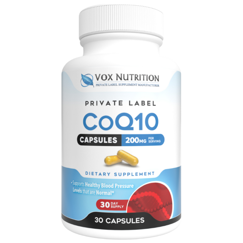 private label CoQ10 Ubiquinone herbal vitamin supplements