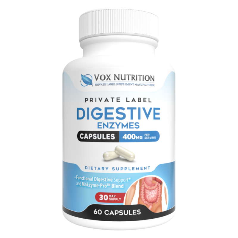 private label digestive enzyme blend vitamin supplement
