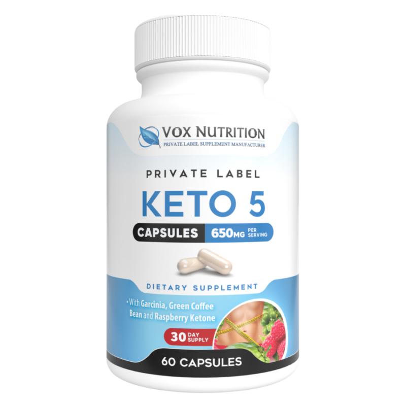 private label keto 5 weight loss vitamin supplement
