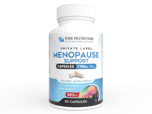 private label menopause support bottle | Vox Nutrition